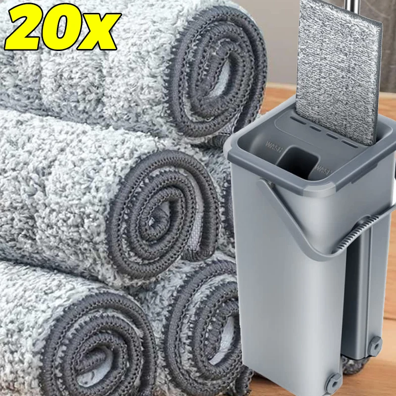 Ersatz Mikrofaser Mopp Tuch Saugfähigen Mopp Kopf Handtuch Möbel Boden Fleck Reinigung Pinsel Küche Bad Reinigung Werkzeuge Image