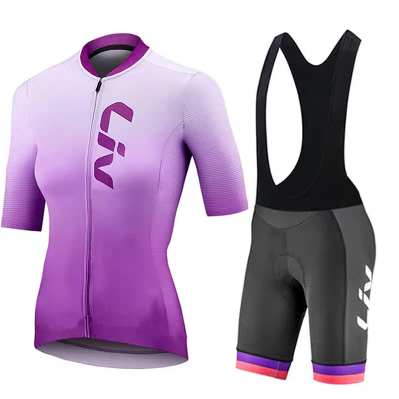 Vêtements de cyclisme professionnels LIV pour femmes, maillots de cyclisme courts, salopettes de cyclisme courtes, vêtements de sport de cyclisme d