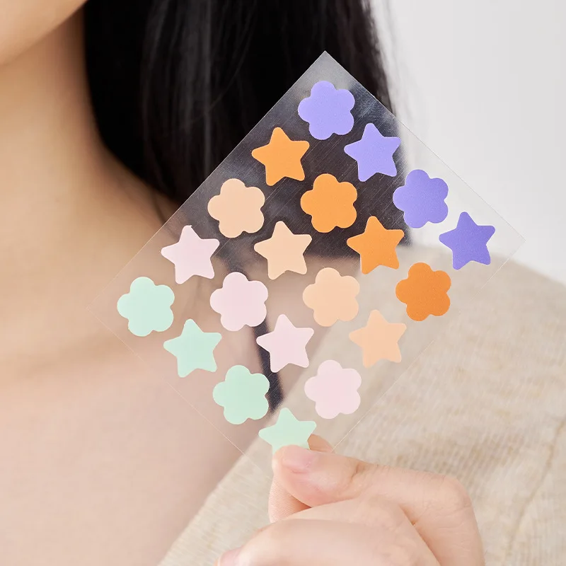 KORMESIC Bunte Stern-Akne-Patches Pickel-Pflege Feuchtigkeitsspendende Anti-Aging Gesichtsbehandlung + Mitesser-Entfernungsprodukt Image