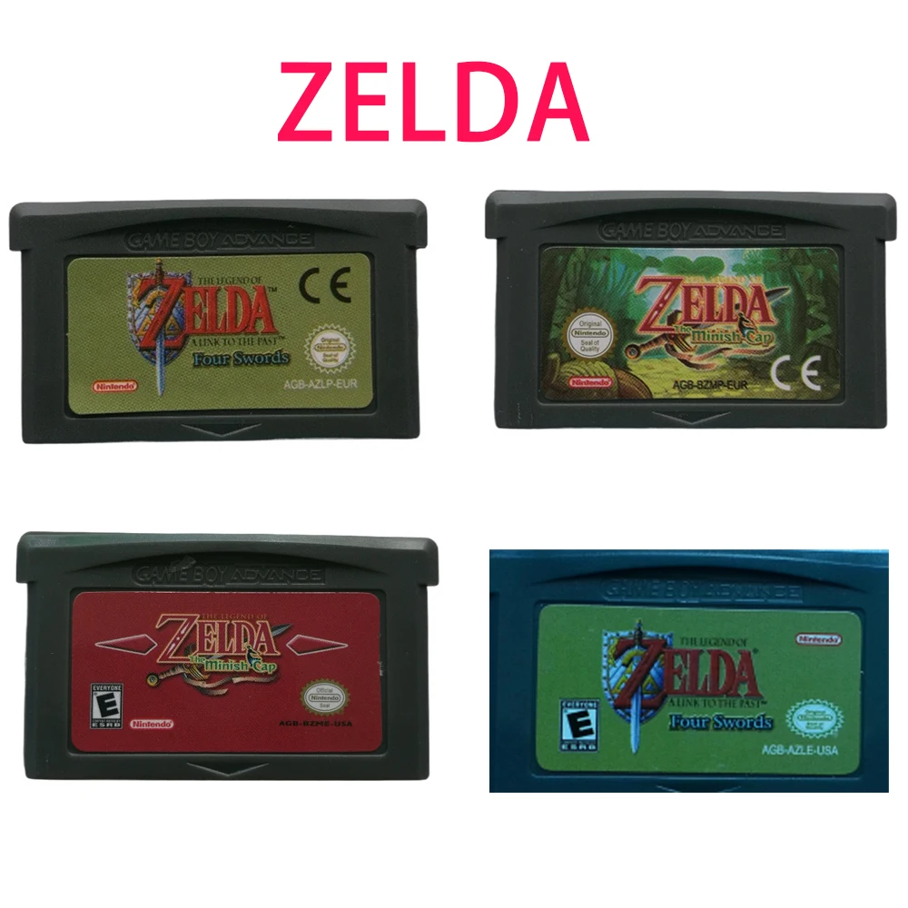HOT SALE GBA Game Cartridge 32 Bit Video Game Console Game Card Link To The Past Awakening DX Minish Cap