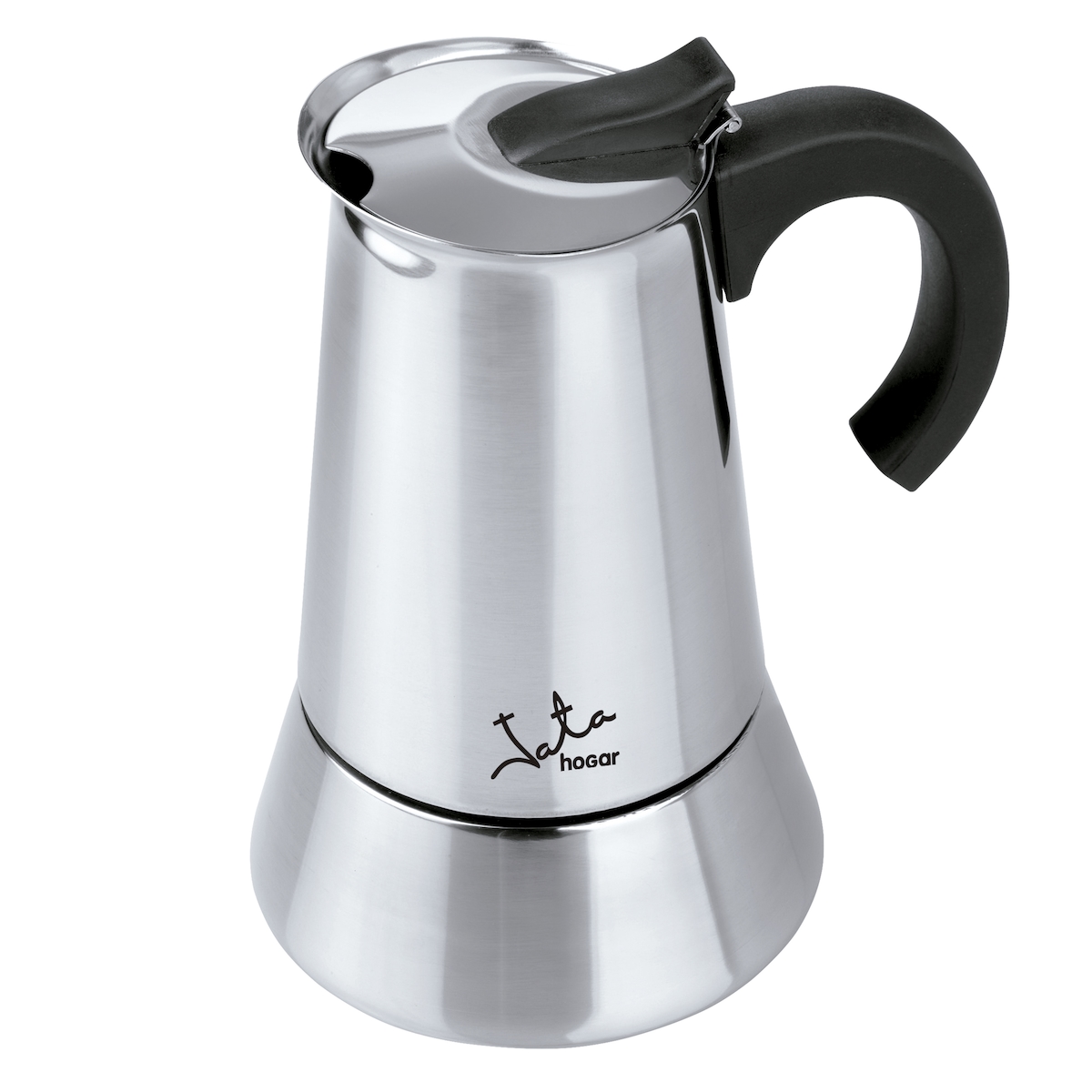 JATA Italienische Kaffeemaschine aus Edelstahl CAX104 4-Tassen-Kaffeemaschine. Für alle Herdarten geeignet, auch für Induktion. Solider Griff Image