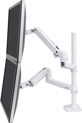 Ergotron LX Dual Side-by-Side Arm, Monitorhalterung, Tischhalterung, weiss Image