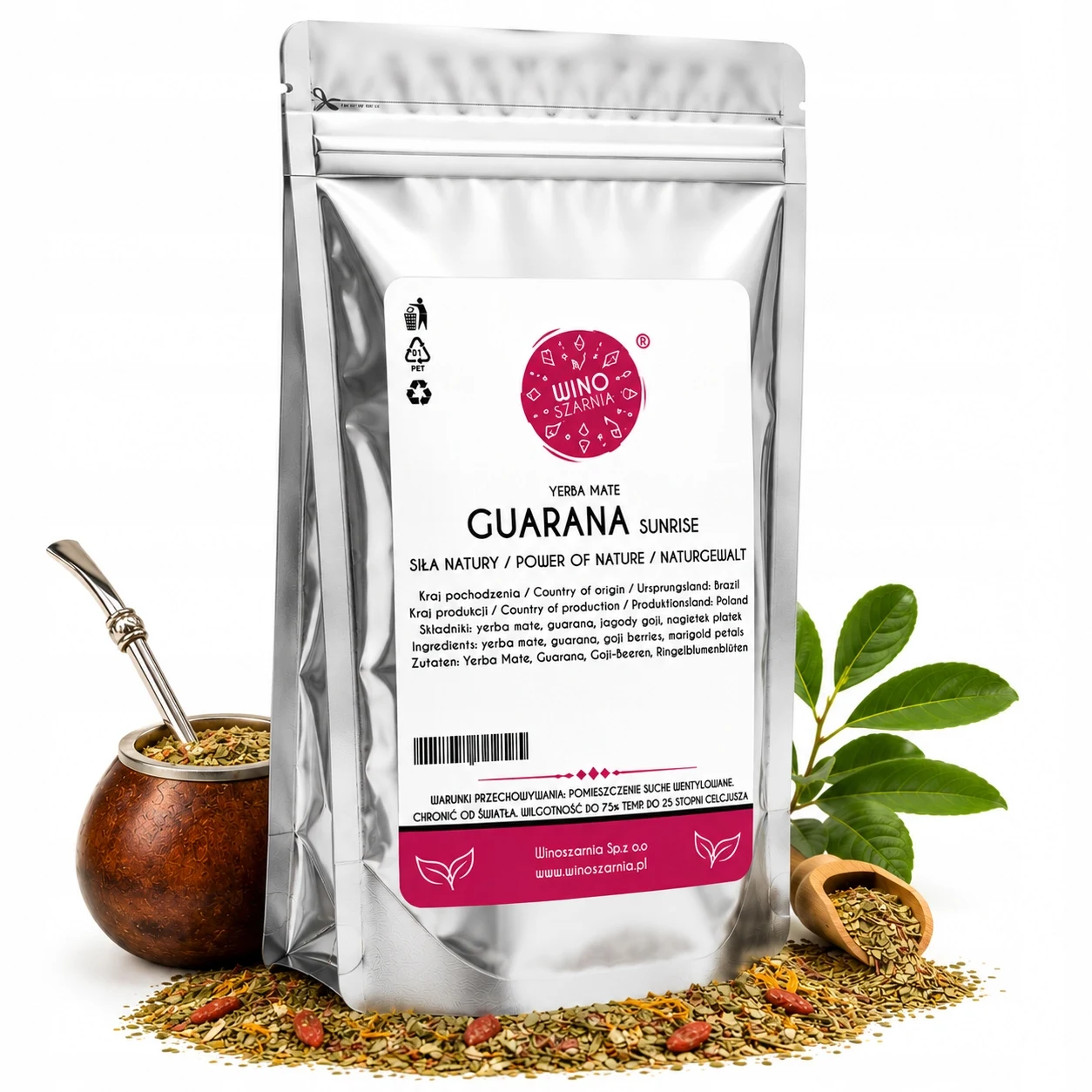 Yerba Mate mit Guarana 1kg Natürliche Energie aus Guarana Sunrise Image