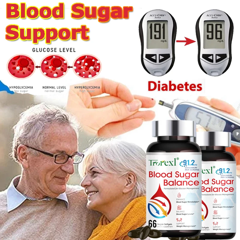 Diabetes-Kapseln für die Herz-und Herz-Kreislauf-Gesundheit unterstützen den Blutzucker haushalt Insulin pflegen den Zuckers toff wechsel Blutzucker pille Image