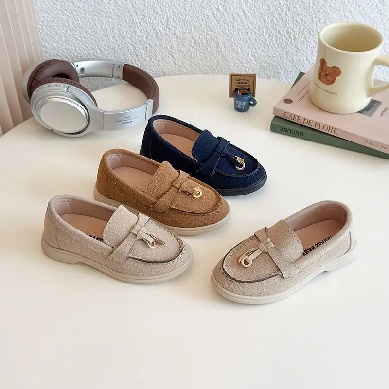 Kinder Casual Vintage Fransen Lederschuhe Weiche Sohle Slip on Für Mädchen Jungen Alle Spiel Loafers Frühling Herbst 2026 Neue Ankunft ​