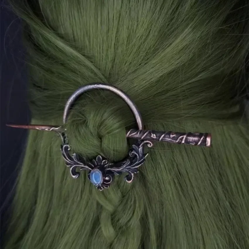 Modische Haarstäbe im nordischen Stil aus Metall, Vintage-Kopfschmuck, Haar-Accessoires, Ornament, Geschenke für Frauen und Mädchen, Haar-Deko-Accessoires Image