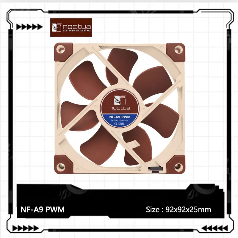 Noctua NF-A9 92x92x25mm ventilateur de refroidissement de boîtier d