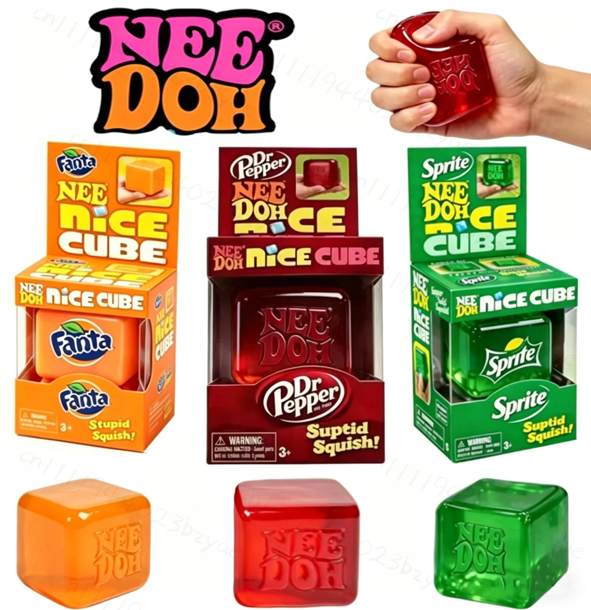 2026 NeeDOH Modell Weiches Squishy Spielzeug – Schöner Würfel, sensorischer Stresskiller, Fidget-Tool gegen Angstzustände für Erwachsene & Kinder – Premium, auf Lager Image