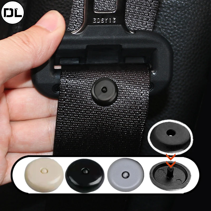 Auto Sicherheit Sicherheitsgurt Stopper Schnalle Auto Sicherheitsgurt Abstand Grenze Stop Kunststoff Anti-rutsch-Taste Retainer Niet Stud Clips Image