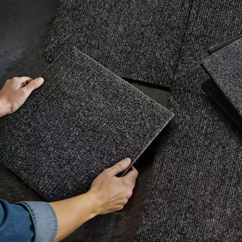 36er-Pack Ineinandergreifende Teppichfliesen 12x12 Zoll Rutschfeste Terrassenböden Plüsch Modulare Bodenfliesen für Balkon Veranda Garage Image