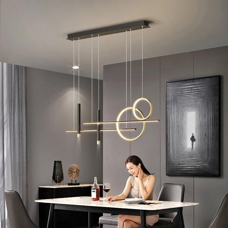 Moderne Esszimmer Pendel leuchten Innen beleuchtung Decken leuchte Hängelampe LED Kronleuchter dekorative Innen beleuchtung