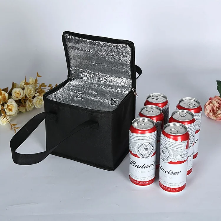SU 1 Stück Outdoor-Kühlbox Tragbare Thermisch Isolierte Kühltasche Camping Lebensmittel Getränke Bento-Taschen BBQ Reißverschluss-Packung Picknick-Zubehör Image