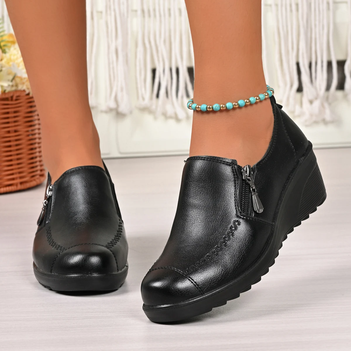 Frühling und Herbst Elegante Runde Kopf Sexy Hang Ferse Casual Schuhe Modische Heißer Verkauf Neue Bequeme frauen Schuhe