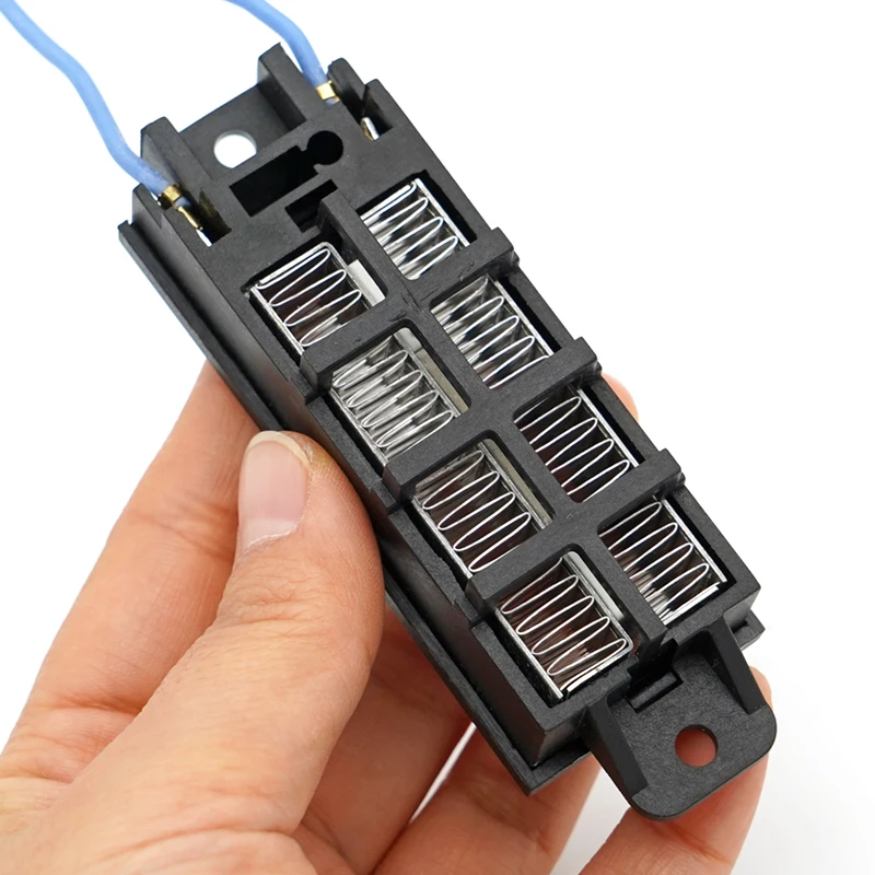 1 Stück automatische Thermostat-PTC-Heizung mit Ständer, Wellstreifen, kleine Raumheizung, 50 W, 12 V (AC/DC), DIY-Heizwerkzeuge Image