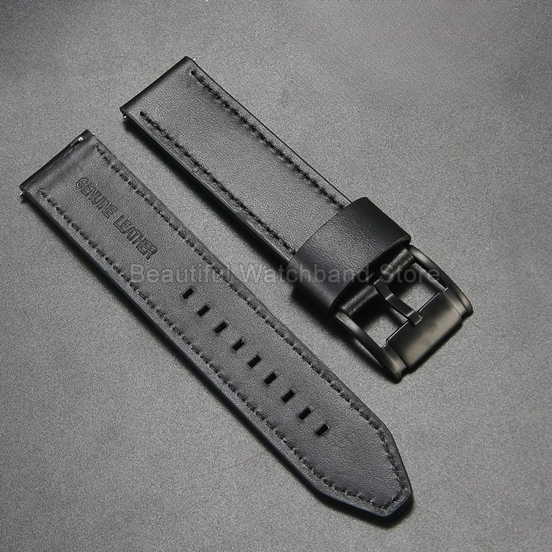 Luxuriöses Rindsleder-Uhrenarmband für Fossil FS4656 FS4682 JR1436 JR1504 FS4812 ME3054 Uhrenarmband Schwarz Braun 20 22 24 mm