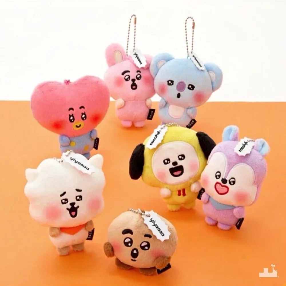 Neu erschienene koreanische BT21 Plüsch-Anhänger – süße Häschen-, Koala- und Eichhörnchen-Puppen für die Tasche als Geschenk zum Geburtstag einer Freundin. Image