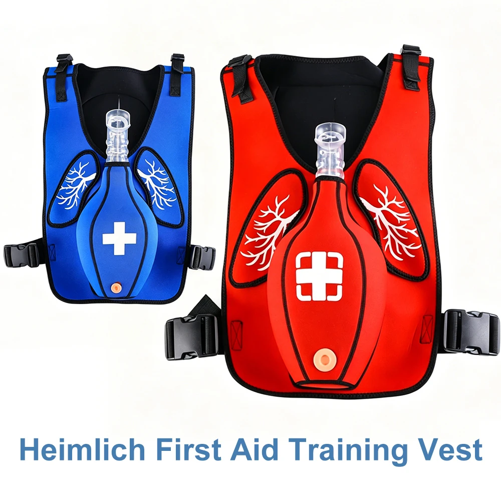 1 Stück Heimlich Erste-Hilfe-Trainingsweste, Tragbare Weste für Erste-Hilfe-Training bei Erstickungsgefahr, für Erste-Hilfe-Trainingsmaterialien Image