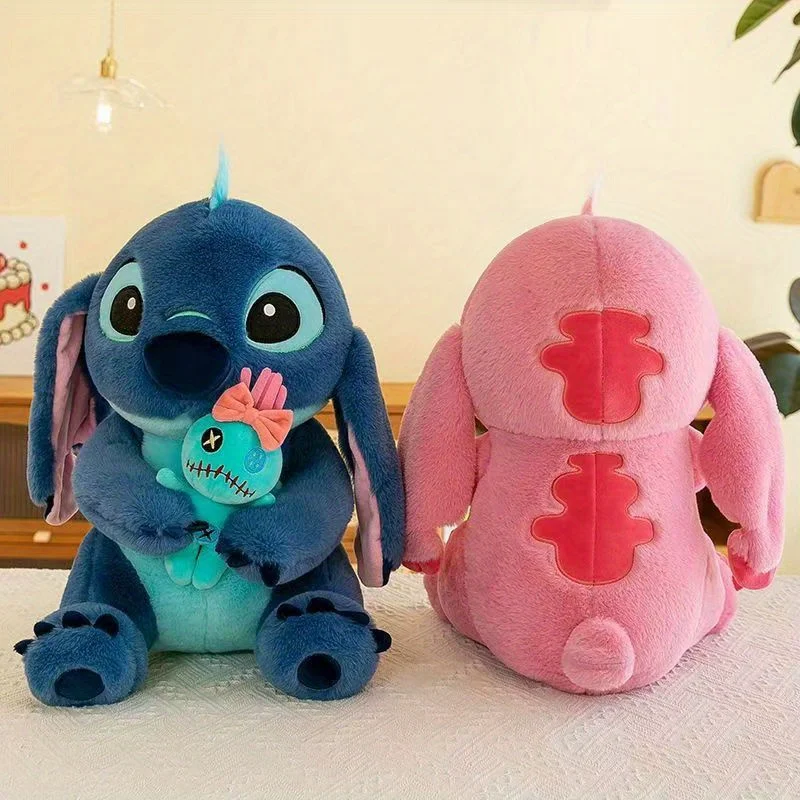 32 cm große Sakura Pink Stitch Monster Plüschtasche – süßes Stoffpuppenspielzeug, bezauberndes Plüschtier für Kinder, perfektes Geburtstagsgeschenk