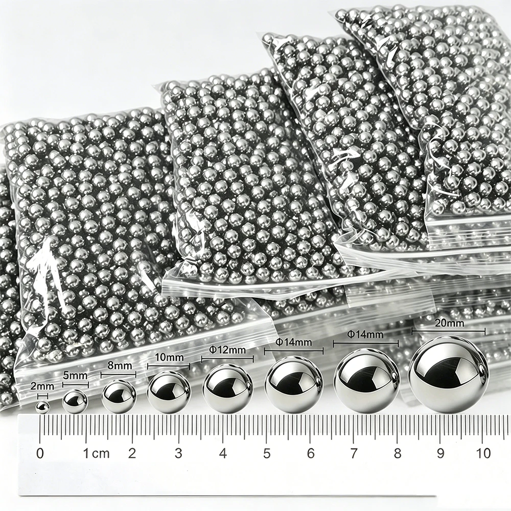 Präzisions-Edelstahlkugeln 3 4 5 6 8 10 11 12mm 0,197 0,236 0,31 0,39 0,47 Zoll Hochharte Stahlkugeln für Fahrräder