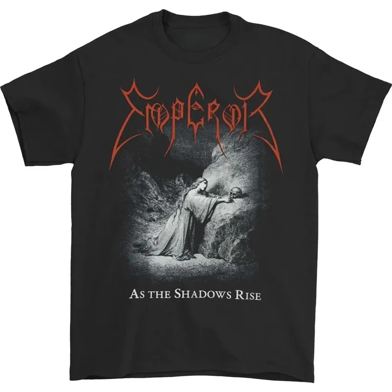 2026 Sommer Emperor Cool Black Metal Death Rider Grafik-T-Shirt Vintage Rock Vibe Baumwoll-T-Shirt für Sammler