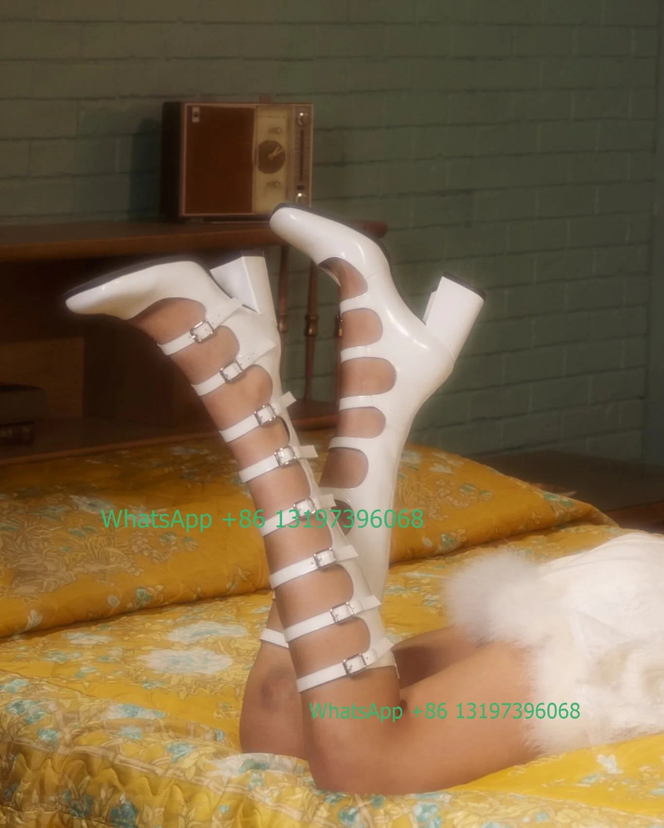 Dame schnalle hohl chunky ferse kalb stiefel sommer kleid party feste schuhe Mary Jane leder PU stiefel büro dame schuhe schuhe