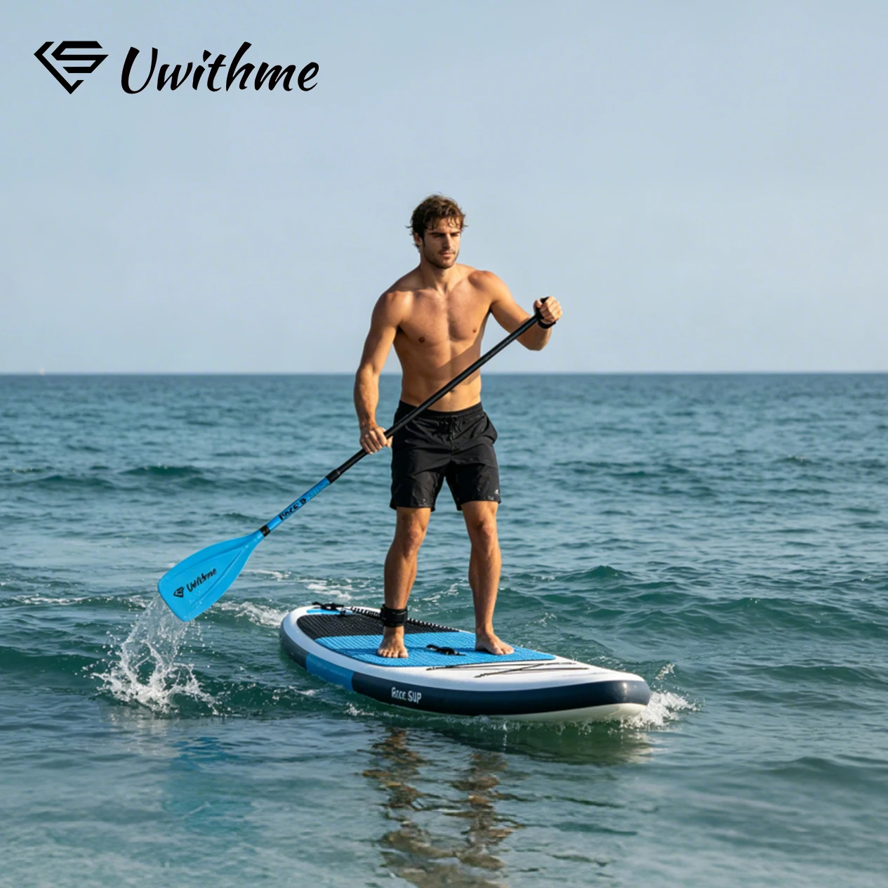 Verstellbares 4-teiliges Semi-Carbon-SUP-Paddel, umwandelbar in Einzel- oder Doppelblatt, aus Carbon-Mischmaterial, Kajak- und Paddle-Board-Ruder für den Surfsport