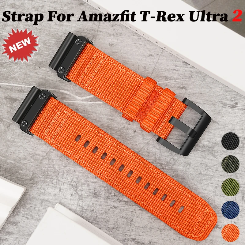Nylonarmband für Amazfit T-Rex Ultra2 Sportband für Garmin Watch Fenix 8 Pro 26mm Elastisches, verstellbares Armband Correa Loop Belt Image