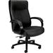 HON VL685 Big & Tall Leather Managers Chair, Black