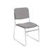 National Public Seating Lightweight Stack Chair, 2-Pack, Gray 8652