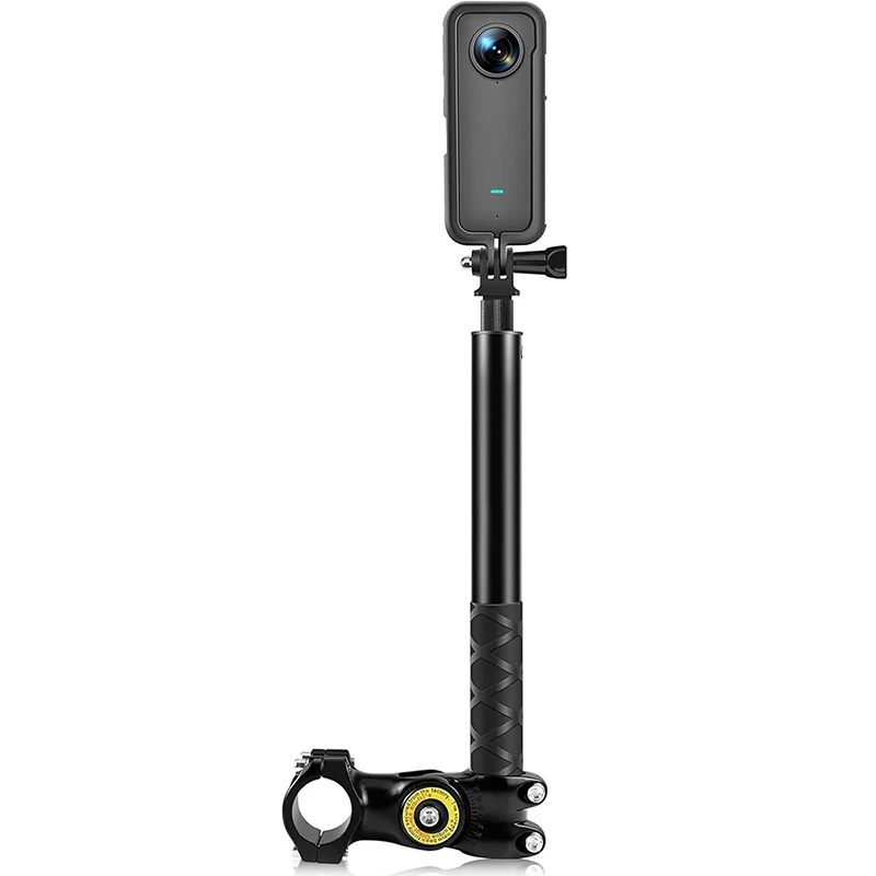 Motorrad Lenker Halterung Unsichtbare Einstellung Selfie Stick Fahrrad Einbeinstativ Halterung für GoPro DJI Insta360 Kamera Zubehör Image