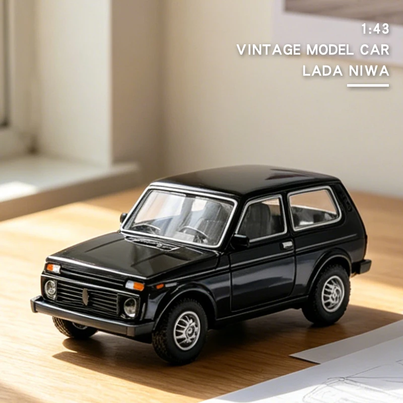 1/43 russisches Retro-Automodell, aus Metalldruckguss, exquisites und kompaktes Taschenauto, wunderschönes Sammlerstück, Heimdekoration. Image