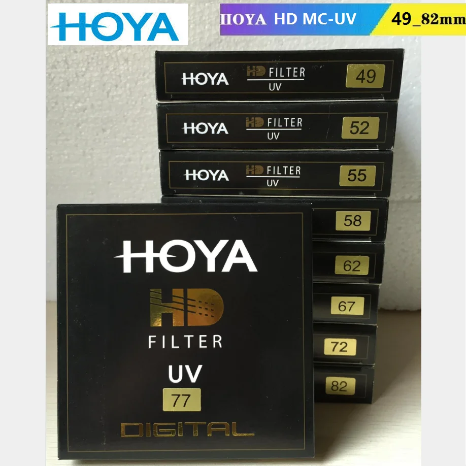 Original HOYA HD UV 49mm_52_55_58_62_67_72_77_82mm gehärteter mehrfach beschichteter digitaler Ultra-Filter für Nikon Canon Sony Kameraobjektiv Image