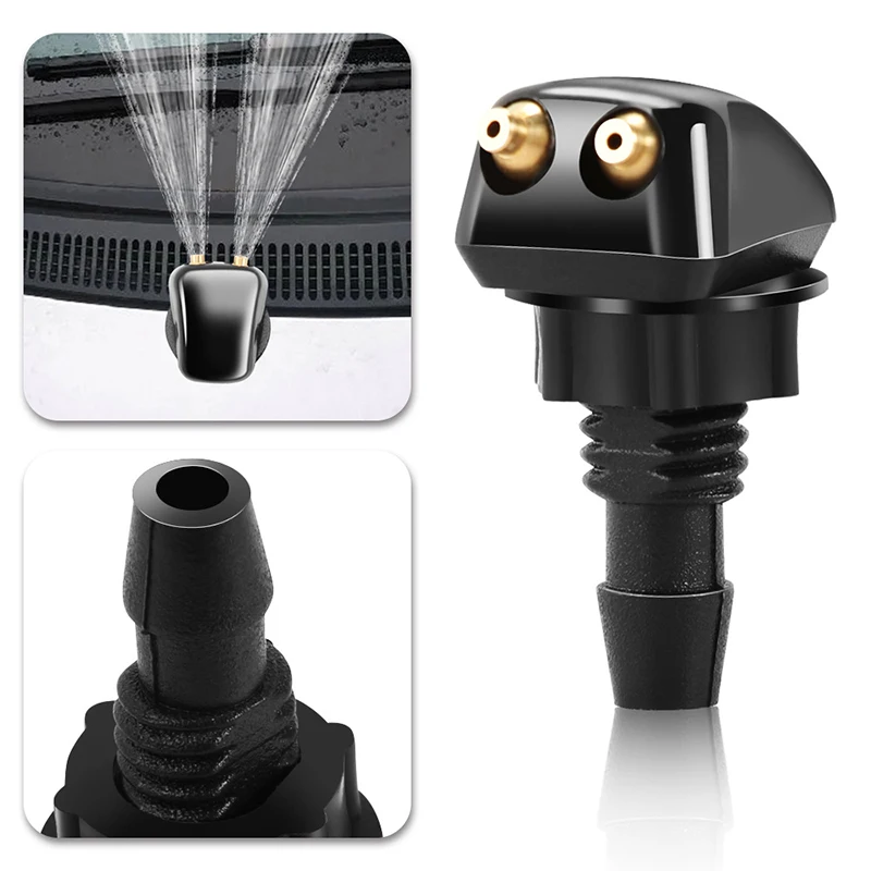 Scheibenwischer-Spritzdüse, Wasserflüssigkeitsrohr-Verbinder, Ersatzteil-Kit, Universelles Auto-Windschutzscheiben-Waschanlage-Set Image