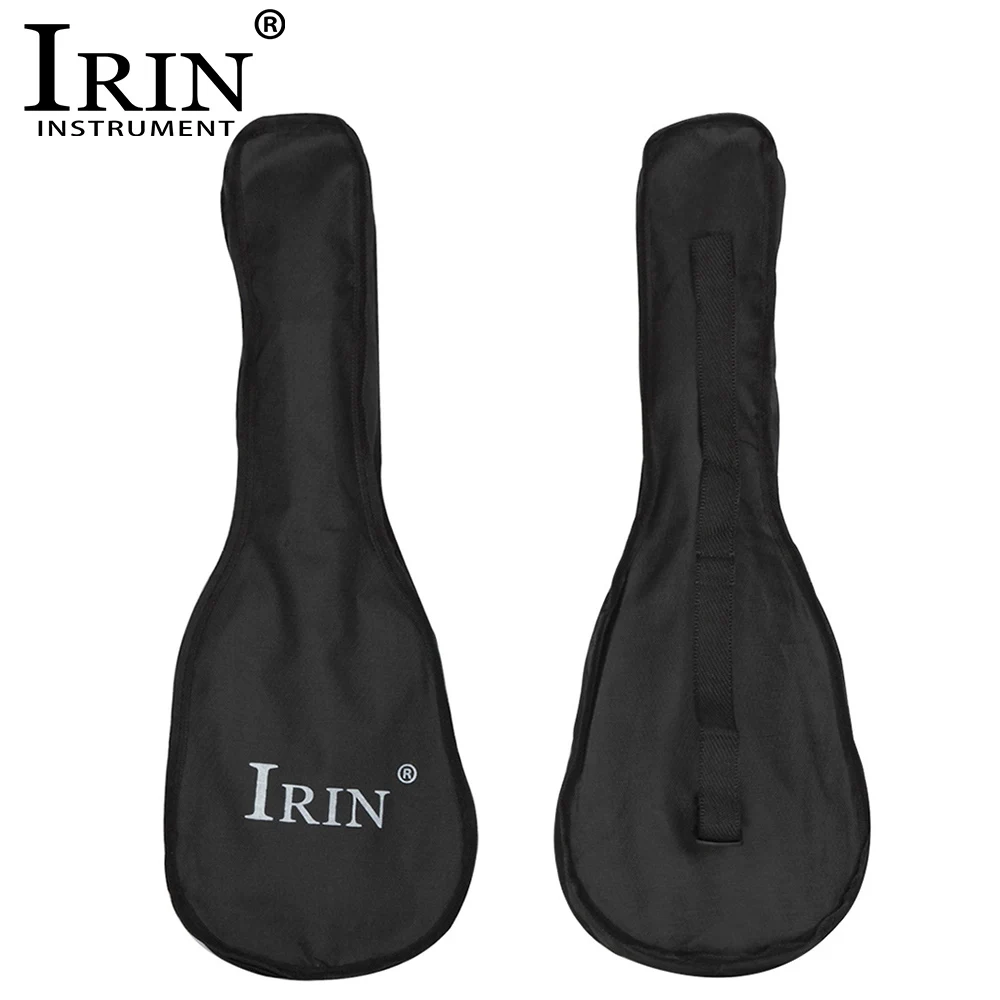 Irin 21 Zoll Ukulele Tasche Soft Case Mono layer Tasche schwarz tragbare haltbare Schulter Rucksack gepolstert Musik instrument Zubehör Image