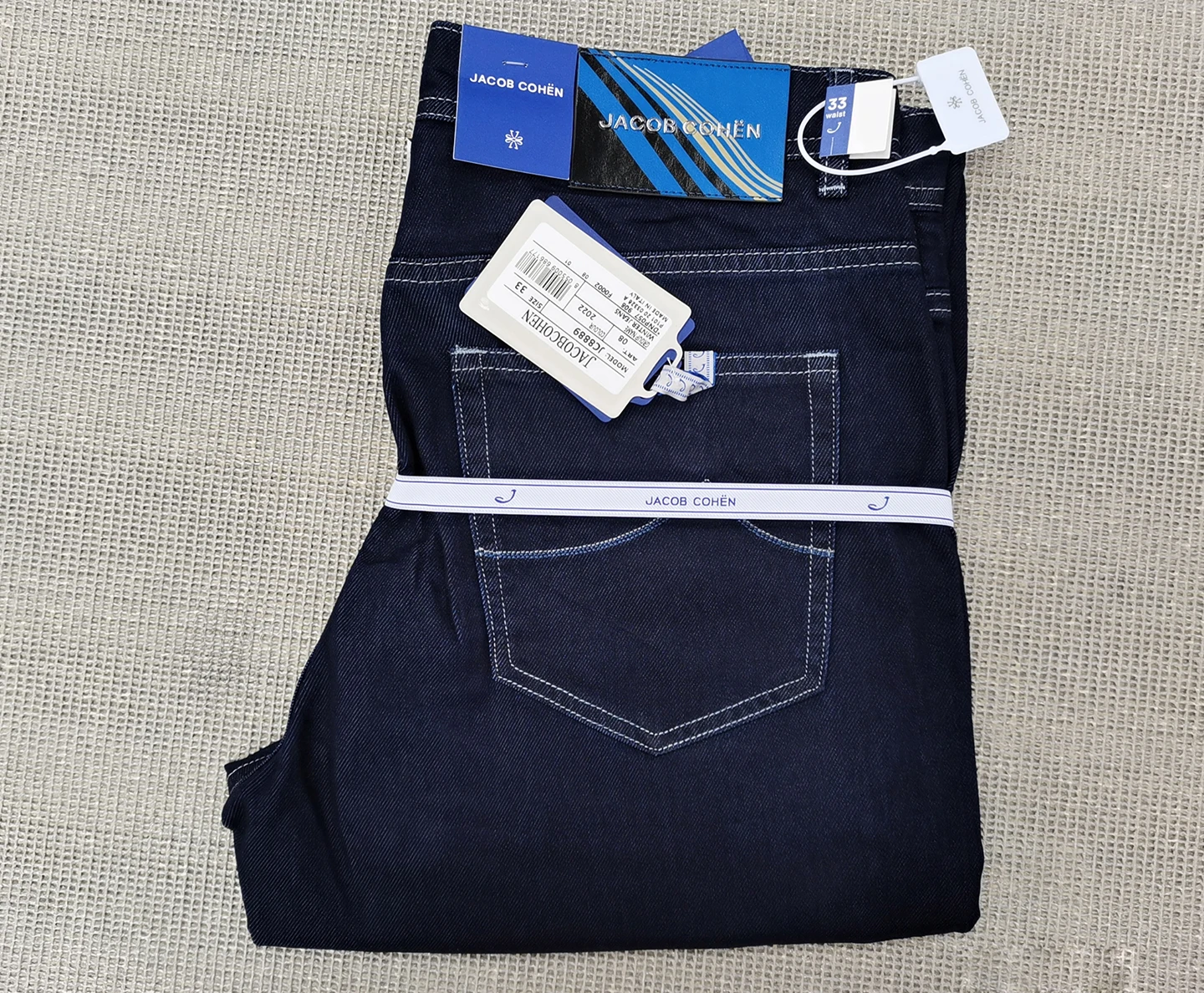 BLSK CPRTI Jeans Dünne Baumwolle Männer 2026 Frühling Sommer neue gerade atmungsaktive Komfort Tasche Stickerei Große Größe 30-40 lange Hosen