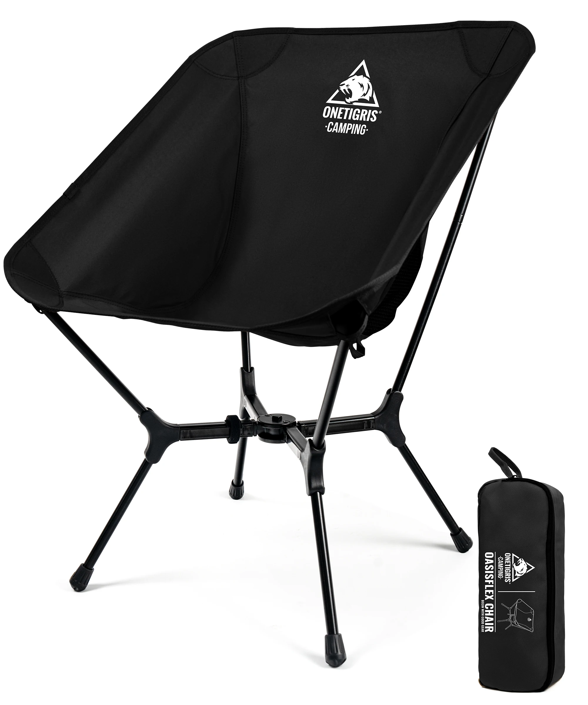 OneTigris OasisFlex Campingstuhl Leichter Gartenstuhl für Outdoor Strand Picknick Park Rasen Sport Einfacher Aufbau Leicht zu Transportieren