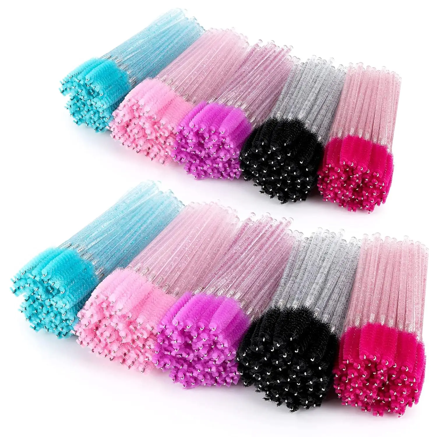 1000 Einweg-Mascara-Zauberstäbe, Wimpernbürste, Spulen für Augenbrauen, Wimpernverlängerung, bunt, Großhandel, Beauty-Tools Image