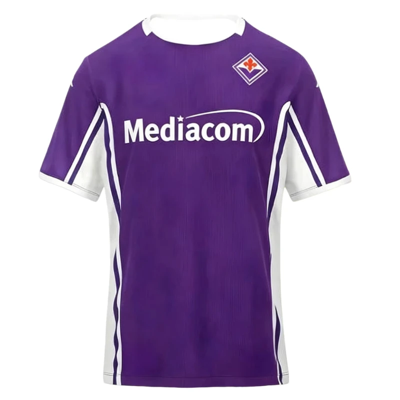 Maillot de football Fiorentina domicile et extérieur ACF, T-shirt à manches courtes, T-shirt de sport décontracté d'été, Vêtements de plage, Combinaison de surf, Combinaison de plongée