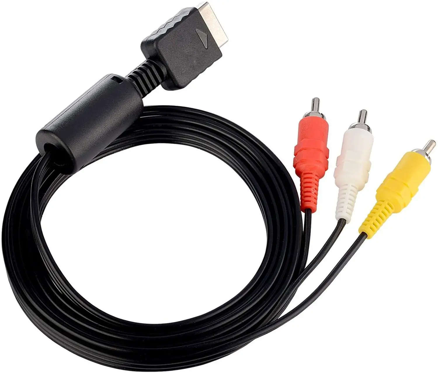 10pcs PS2 PS3 AV Cable, AV to RCA Composite Cable Cord for Sony Playstation 2 PS2 PS3(6FT)