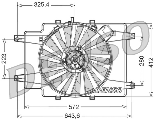 DENSO Lüfter, Motorkühlung der01007 für Fiat Image