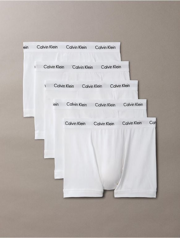 Cotton Stretch 5-Pack Trunk - White - Calvin Klein Underwear