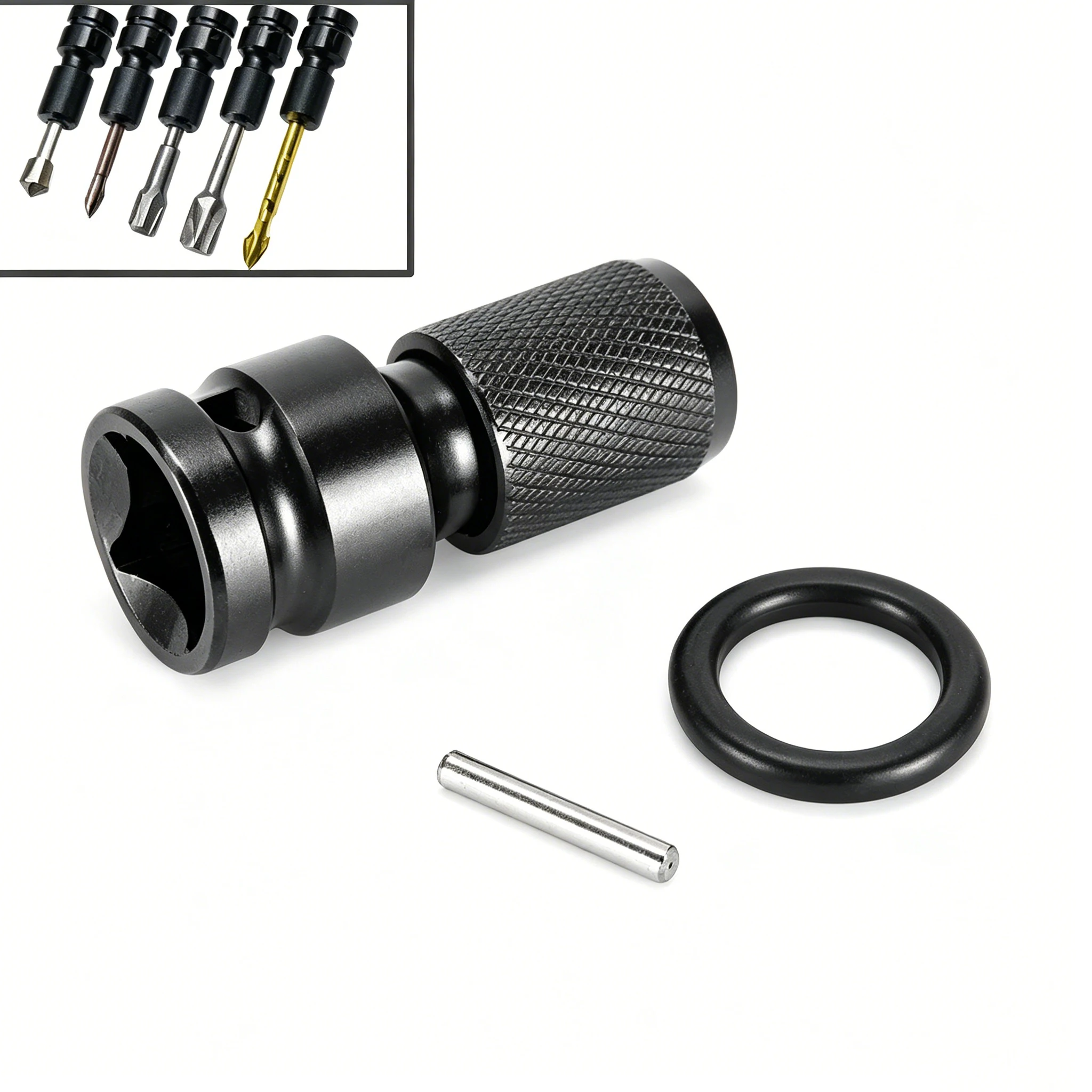 Bohrfutter-Adapter, Sechskantschaft 1/2 Zoll auf 1/4 Zoll, Schnellwechseladapter für Schlagbohrer, für Elektrowerkzeuge Image