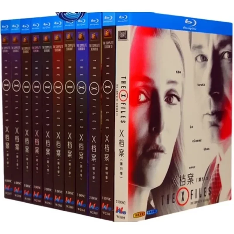 BD Blu-ray Disc DVD Série TV américaine The X Files Saisons 1 à 11 Collection complète Version officielle non coupée 33 disques en coffret