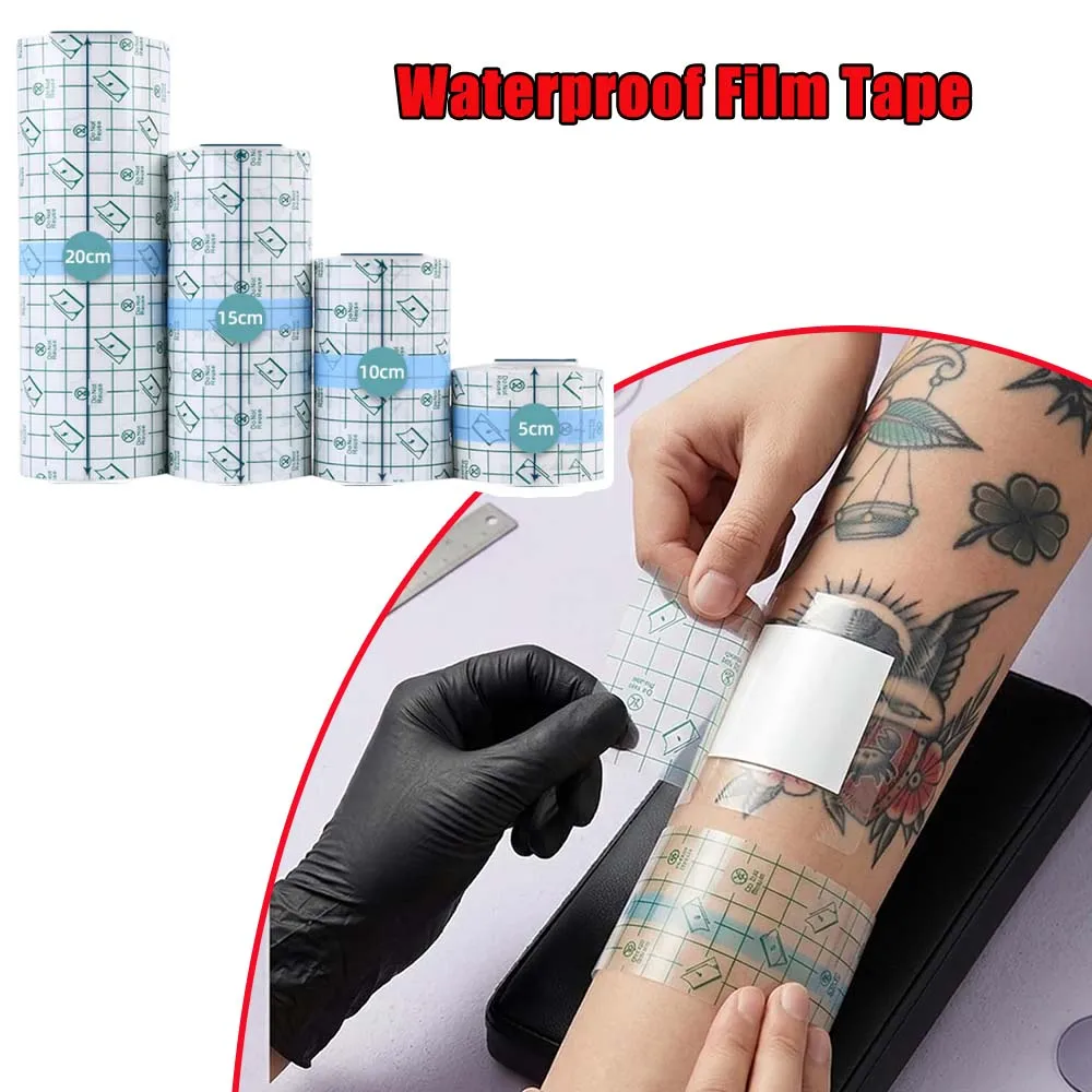 Duschfeste PU-Folienband für Schwimmbäder und Thermalquellen, Transparente Verbandrolle für Intimbereich und Wundversorgung, Wasserdichter Klebeverband Image