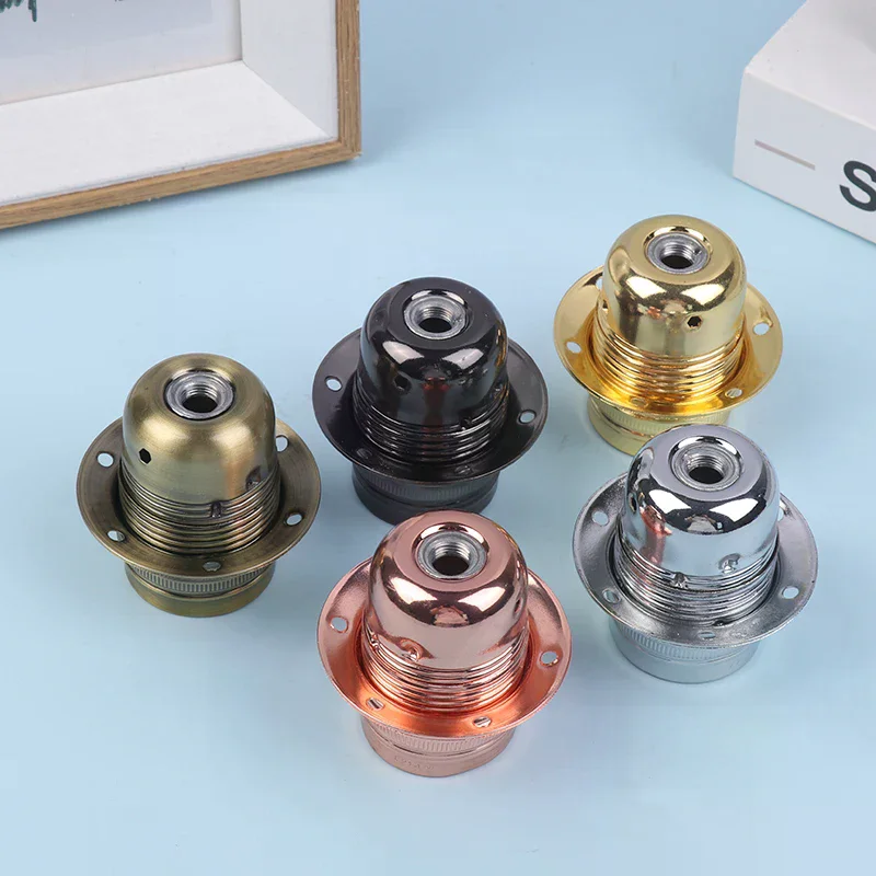 Support de lampe en métal E27, douille de lampe vintage polie, base de lampe DIY, adaptateur à vis rétro, support de lampe pour luminaire