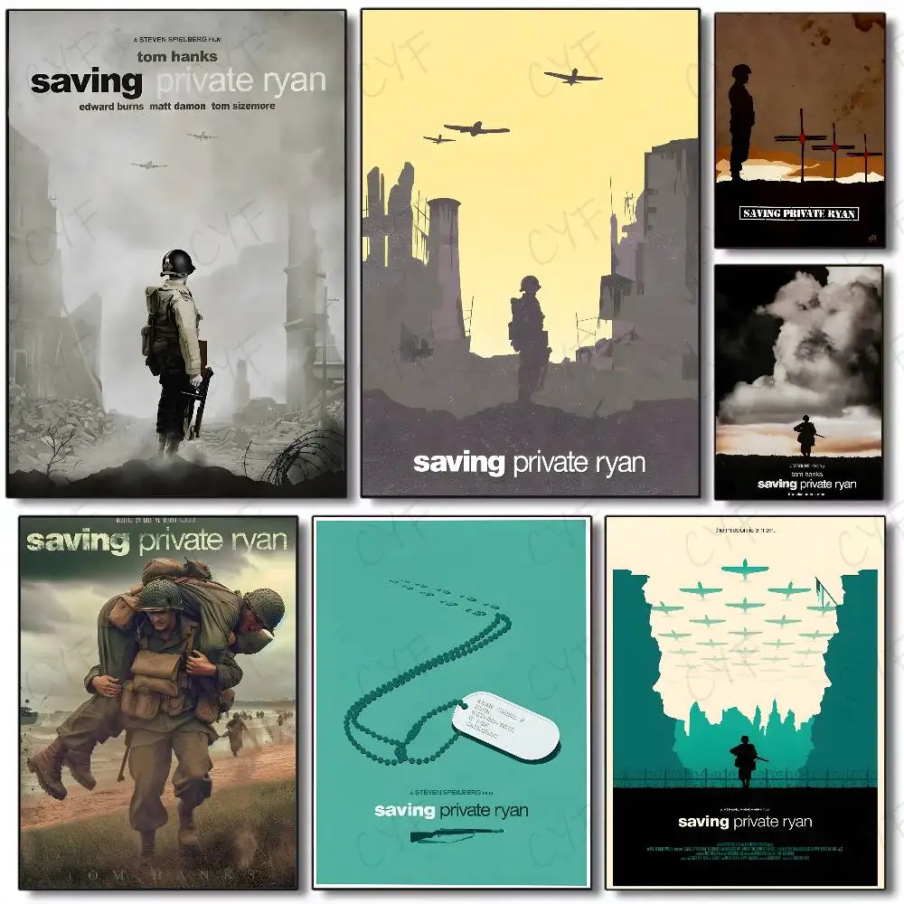 Legendäre Filme S-Saving Private Ryan-MT Poster Kunstmalerei Poster mit Drucken Zuhause Schlafzimmer Wohnzimmer Dekoration Geschenk Image