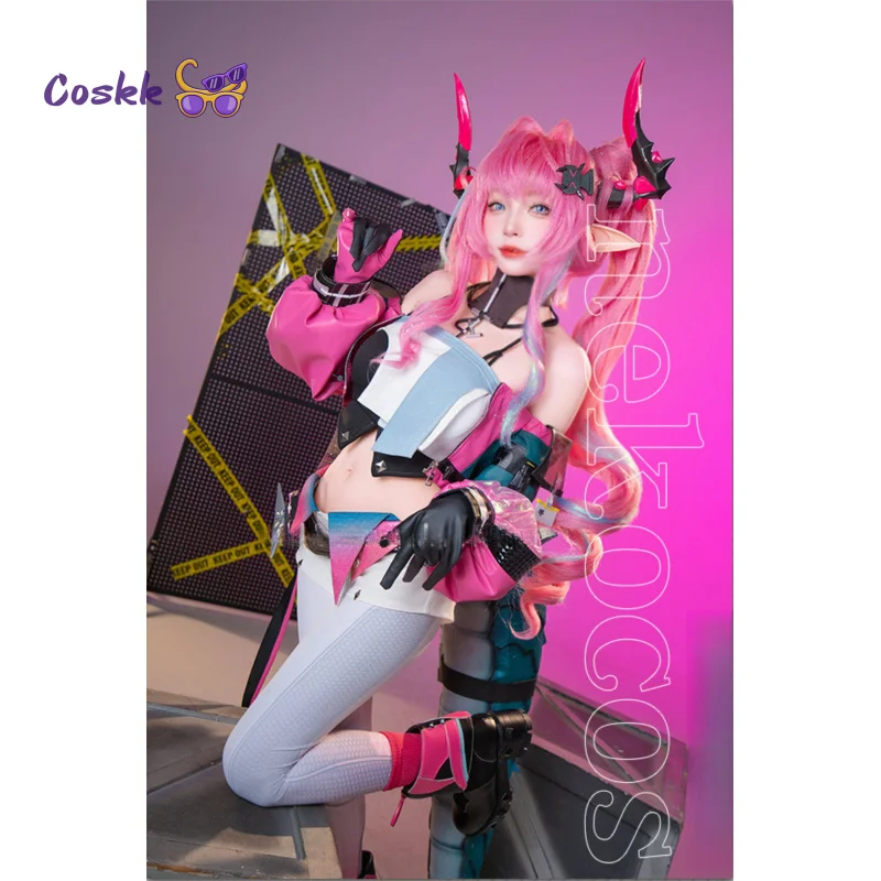Game Arknights Yvonne Cosplay Kostüm Ausgefallene Uniform Halloween Karneval Party Weihnachten Rollenspiel Kleidung Bekleidung Image