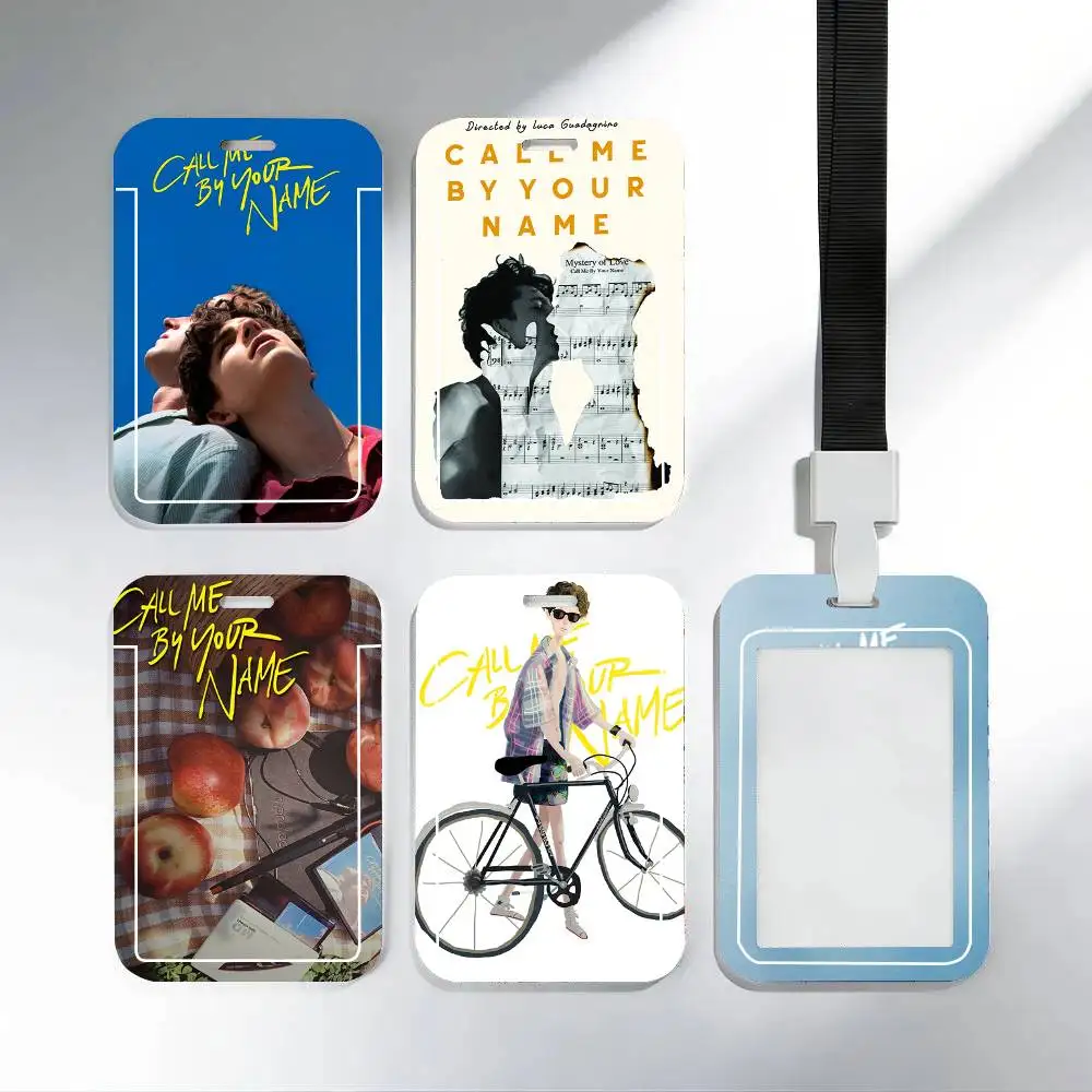 Call Me By Your Name Classic Movie Black Lanyard Kartenhalter für Studentenmahlzeitenkarten und Campusausweise Schule Image