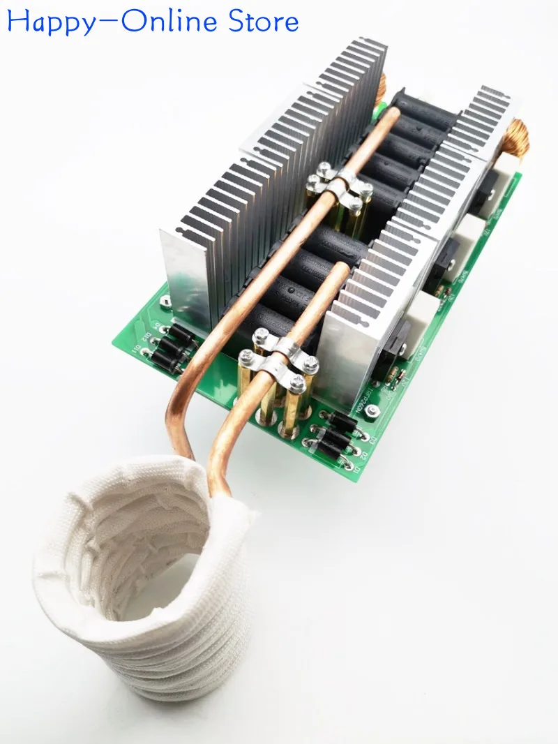 3000W 50A Tapless 6-Röhren ZVS Hochfrequenz-Induktionsheizgerät Härtungsmodul DIY-Kit Image