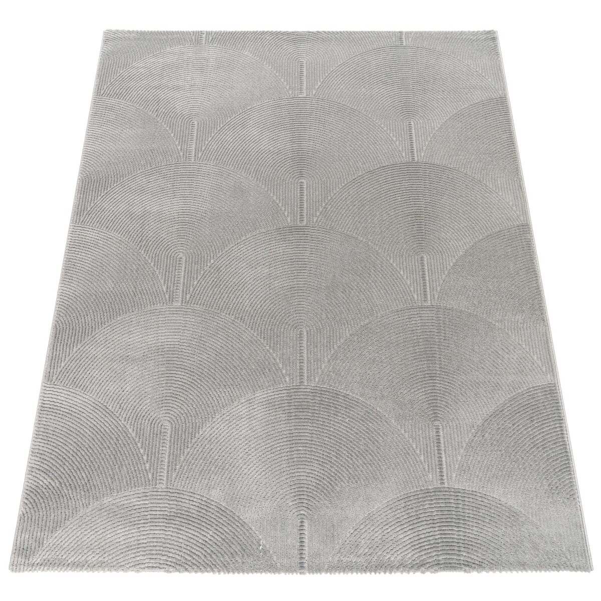 KADIMA DESIGN Teppich Kurzflor Abstrakt Wohnzimmer schmutzabweisend Anthrazit Rechteckig 200x280 | 65% Polypropylen, 35% Polyester | Florhöhe: 9 mm | pflegeleicht Image